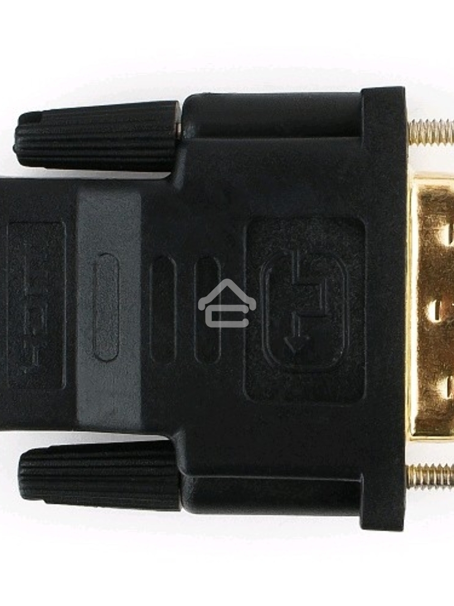 Переходник Cablexpert HDMI-DVI 19F/19M золотые разъемы, пакет, черный (A-HDMI-DVI-2)