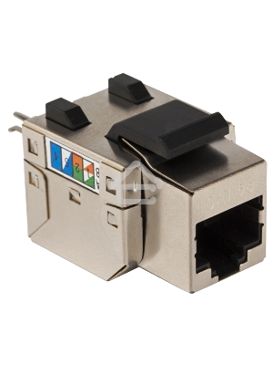 Модуль Keystone RJ45, Cat.5E, STP, 90 градусов, белый