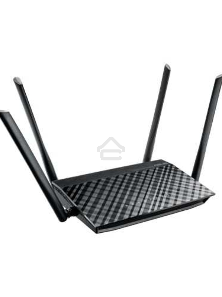 Маршрутизатор беспроводной Asus RT-AC1200 10/100BASE-TX черный (Dual Band)