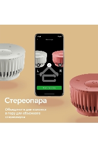 Умная колонка Sber SberBoom Mini, 5Вт, с голосовым ассистентом Салют, туманный белый