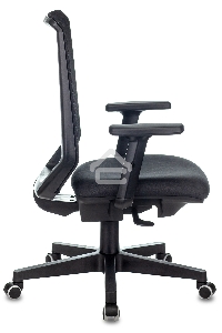 Кресло руководителя Бюрократ EXPERT TW-01 черный 38-418, сетка/ткань, с подголов. крестовина пластик