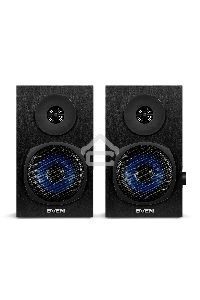 Колонки 2.0 SVEN SPS-576 чёрные (2x4W, Bluetooth, дерево)