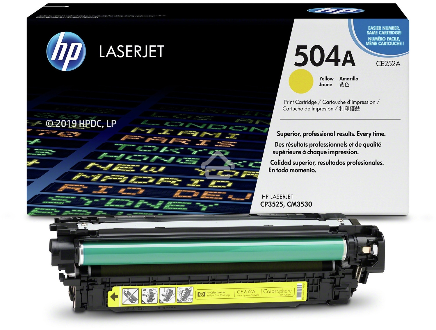 Картридж лазерный HP CE252A желтый для CLJ CM3530/CP3525 7000стр.