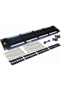 Патч-панель LANMASTER 48 портов, UTP, кат.6, 2U
