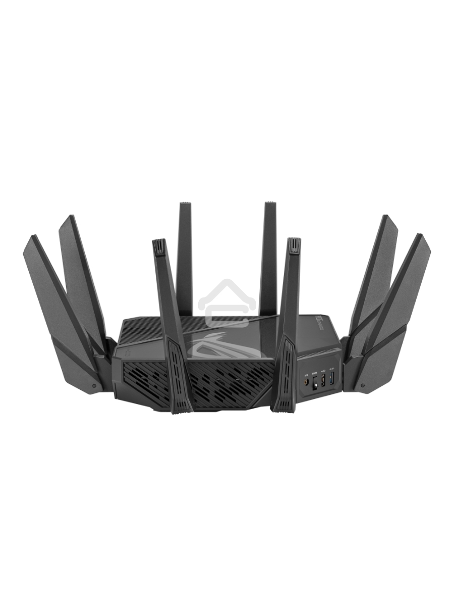 Роутер ASUS ROG GT-AXE16000 802.11 a/b/g/n/ac/ax до 1148 + 4804Мбит/c, 2,4 + 5 гГц, 8 антенн, USB, GBT LAN ; 90IG06W0-MU2A10