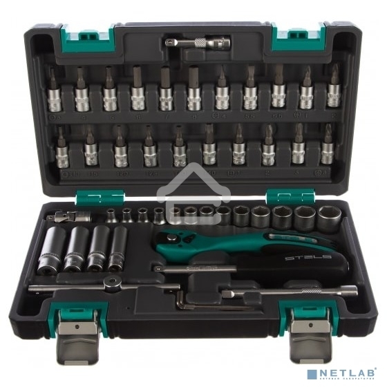Набор инструментов STELS 1/4'' cr-v s2 усиленный кейс 47предм. 14099