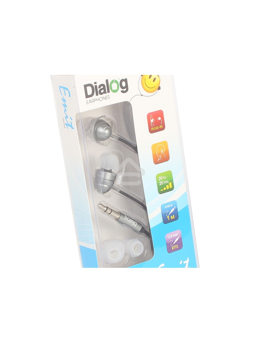 Наушники EP-F55 GREY Dialog серый