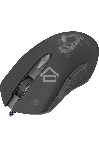 Мышь проводная Defender Sky Dragon GM-090L черный, 3200 dpi, USB, кнопки - 6