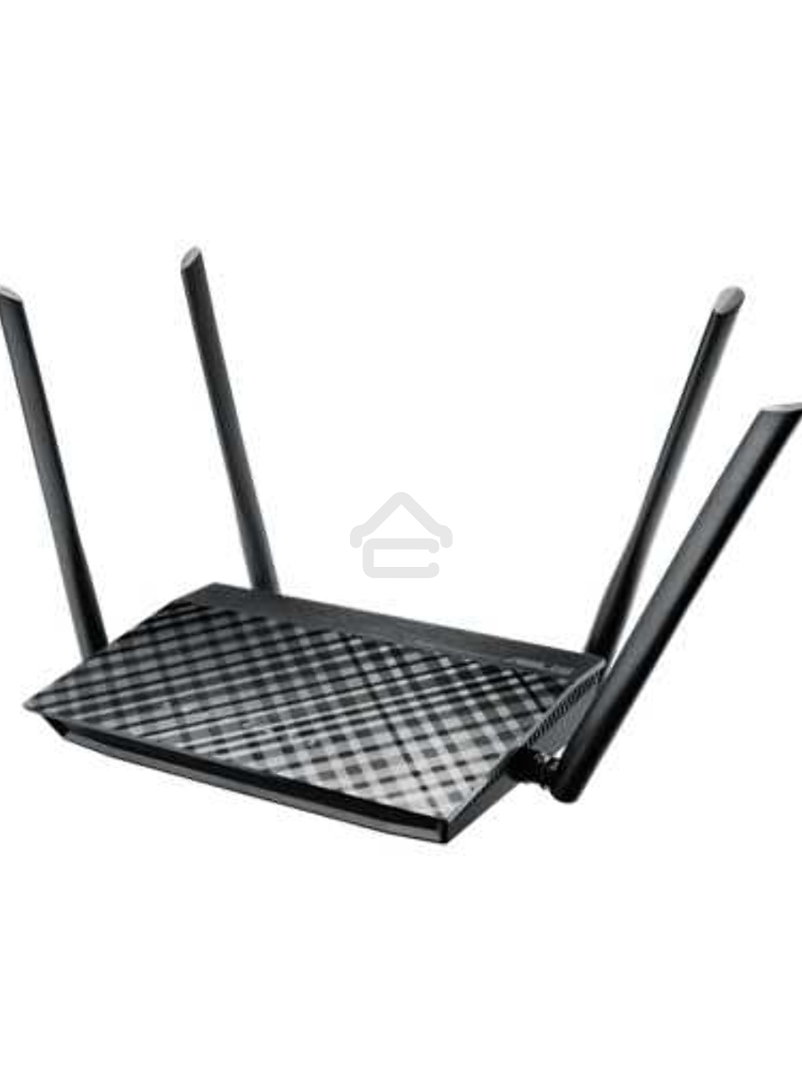 Маршрутизатор беспроводной Asus RT-AC1200 10/100BASE-TX черный (Dual Band)