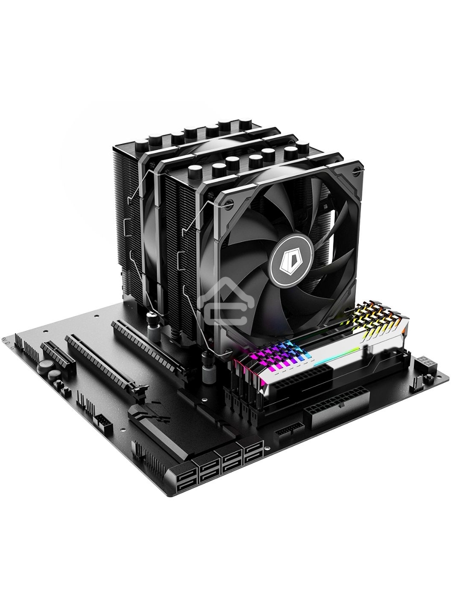 Кулер ID-COOLING SE-207-XT ADVANCED черный 120мм алюминий+медь 1800rpm 35db 4-pin 280W 154мм