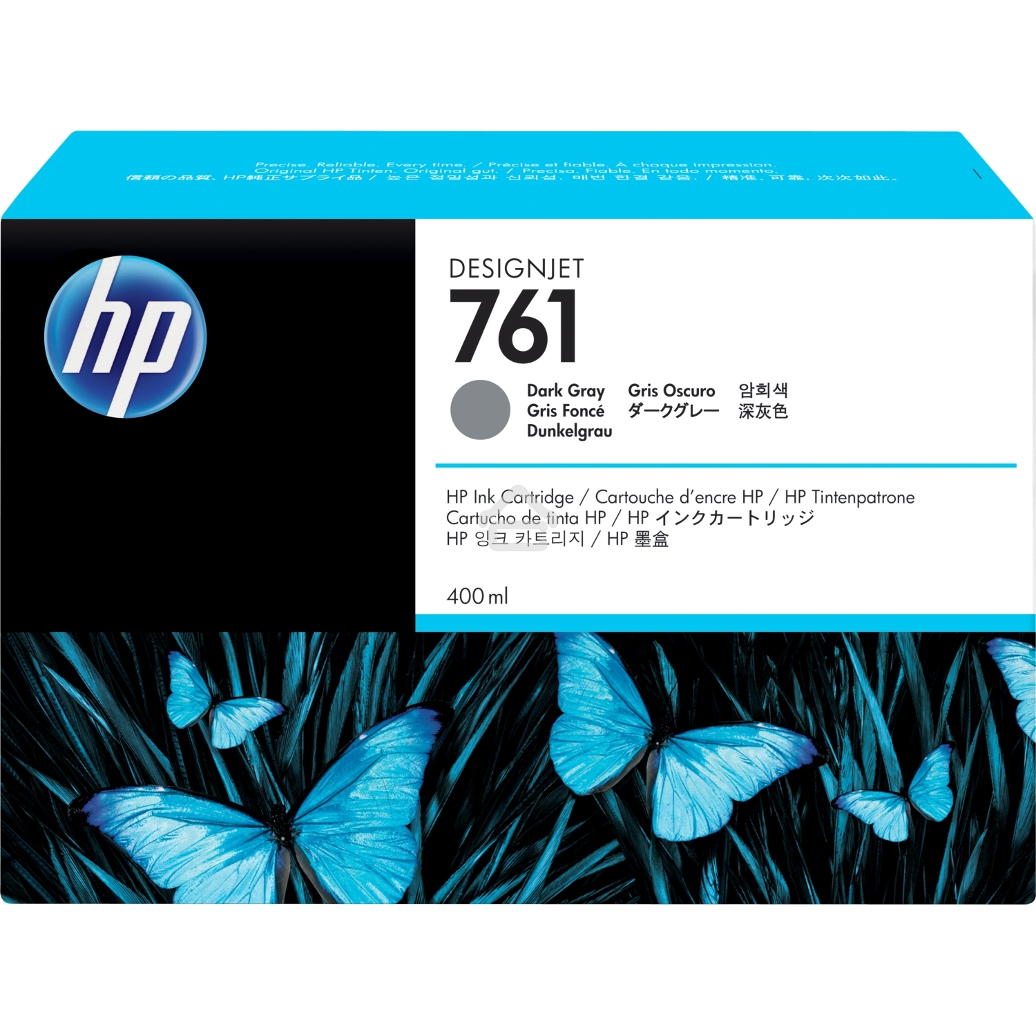 Картридж струйный HP №761 CM996A темно-серый для HP DJ T7100 (400мл)