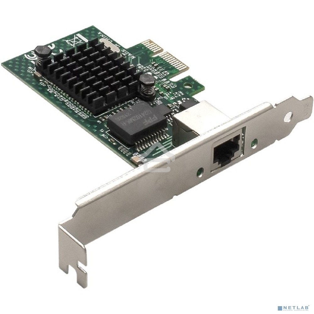 Сетевой адаптер ExeGate EXE-BCM5721 (PCI-E x1, порт 1xRJ45, 10/100/1000Mbps, Gigabit Chipset Broadcom BCM5721)