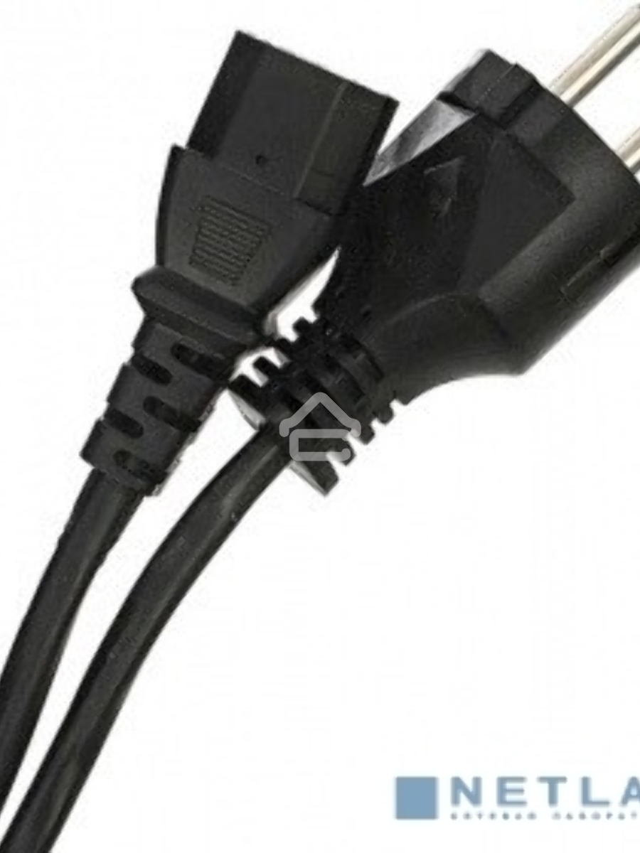 Кабель компьютер-розетка 220V EURO VDE 3G*1.0mm2 медь TELECOM TE021-CU 1,8м