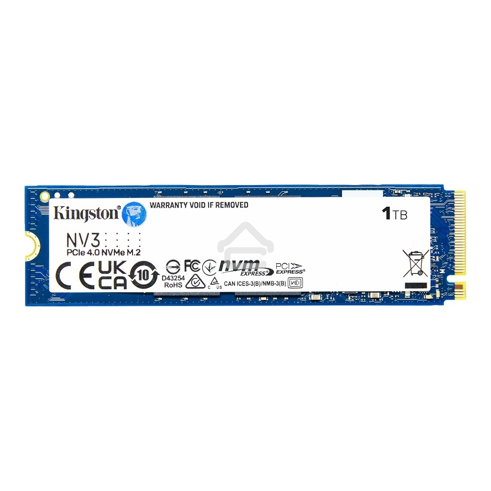 Накопитель SSD Kingston NV3, 1Tb, M.2 2280, NVMe, PCIe 4.0, R/W 6000/4000