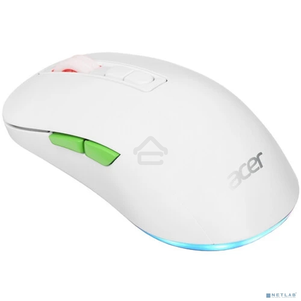 Мышь беспроводная Acer OMR311 белый, 2400 dpi, радиоканал, Bluetooth, USB, кнопки - 7