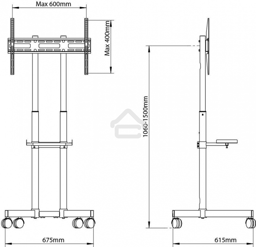 Подставка для телевизора Arm Media PT-STAND-7 черный 32
