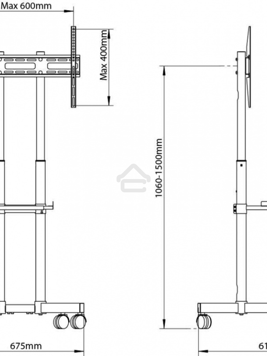 Подставка для телевизора Arm Media PT-STAND-7 черный 32