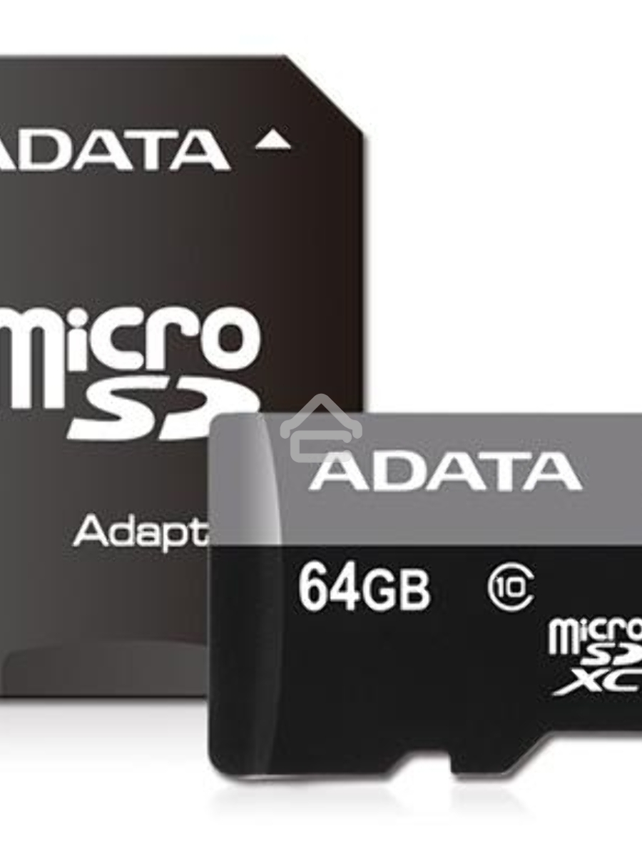 Флеш карта microSDXC 64GB ADATAUHS-1 CL10 (AUSDX64GUICL10-RA1) + SD adaptor