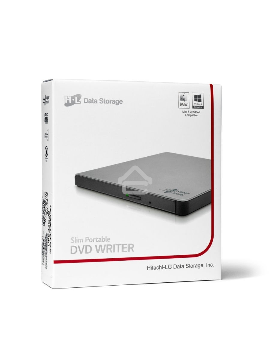 Оптический привод DVD-RW LG GP57ES40 серебристый USB внешний