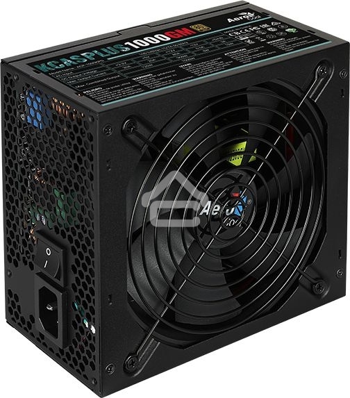 Блок питания Aerocool/Formula KCAS PLUS 1000GM V2 RTL (ACPG-KPK0FEC.12), 1000Вт, 80 PLUS Gold, 140мм, модульный, черный