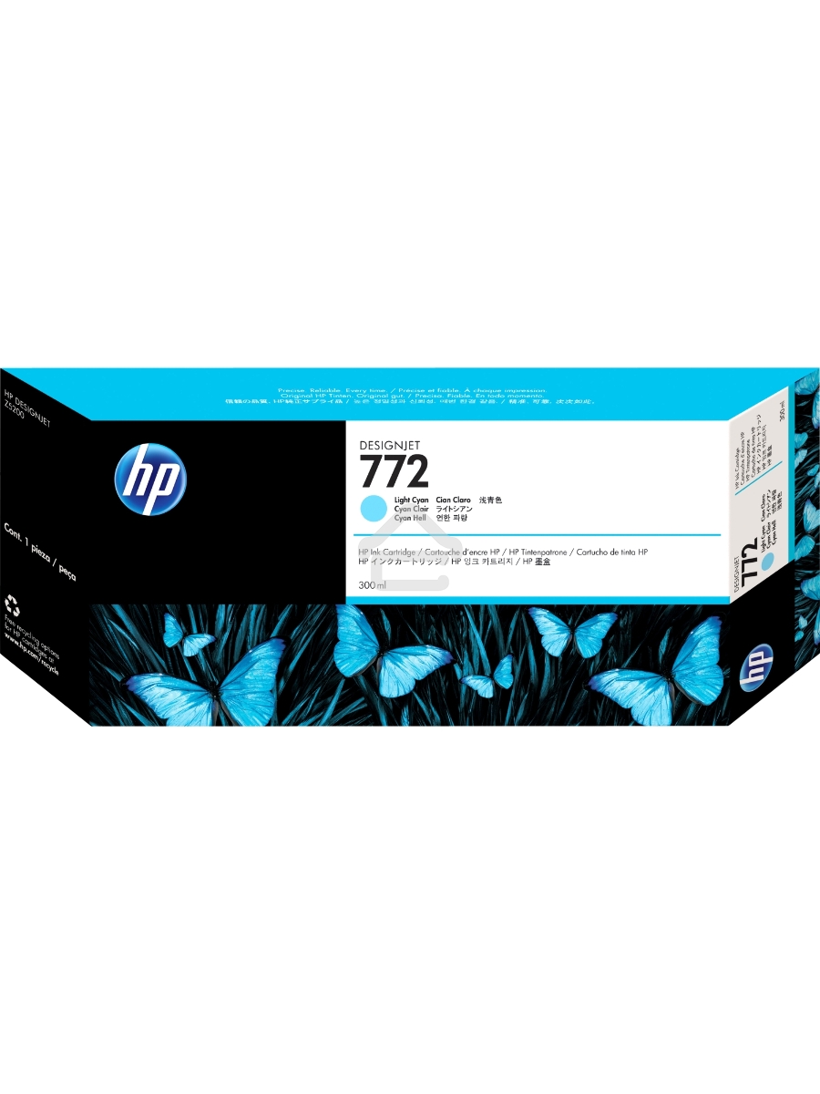 Картридж струйный HP №772 CN632A светло-голубой для HP DJ Z5200 (300мл)