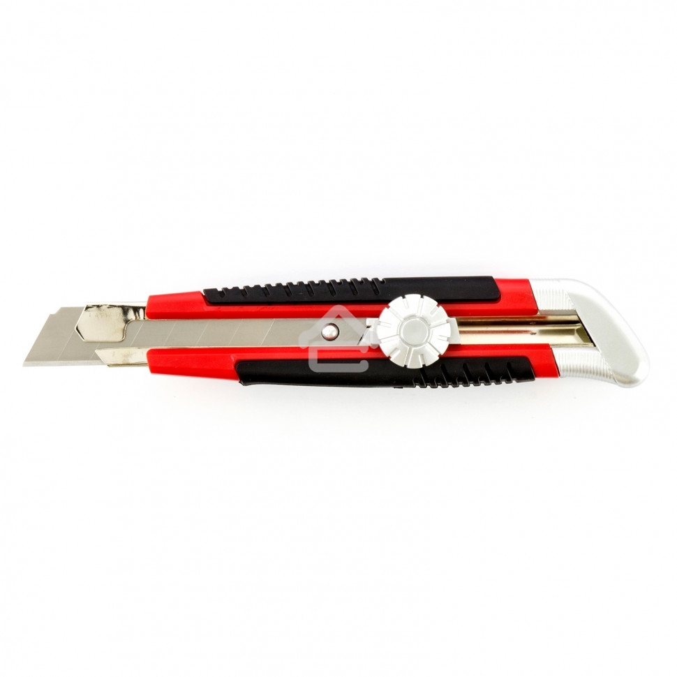 Нож Matrix, 18 мм, выдвижное лезвие, металлическая направляющая, винтовой фиксатор лезвия