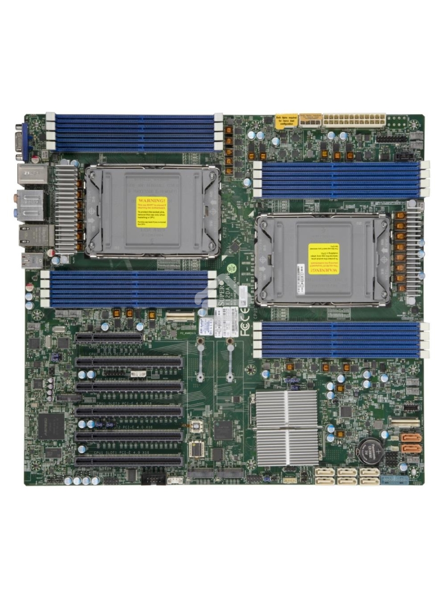 Серверная материнская плата Supermicro MBD-X12DAI-N6, 2xLGA 4189, Intel C621A, 16xDDR4, 8xSATA, 6xPCIe 4.0 x16, 1xPCIe 4.0 x8, 2xM.2, 2x1Gb LAN, 6xUSB 3.2 Gen 1, 2xUSB 3.2 Gen 2, 1xVGA, 1xCOM, 1xTPM, E-ATX