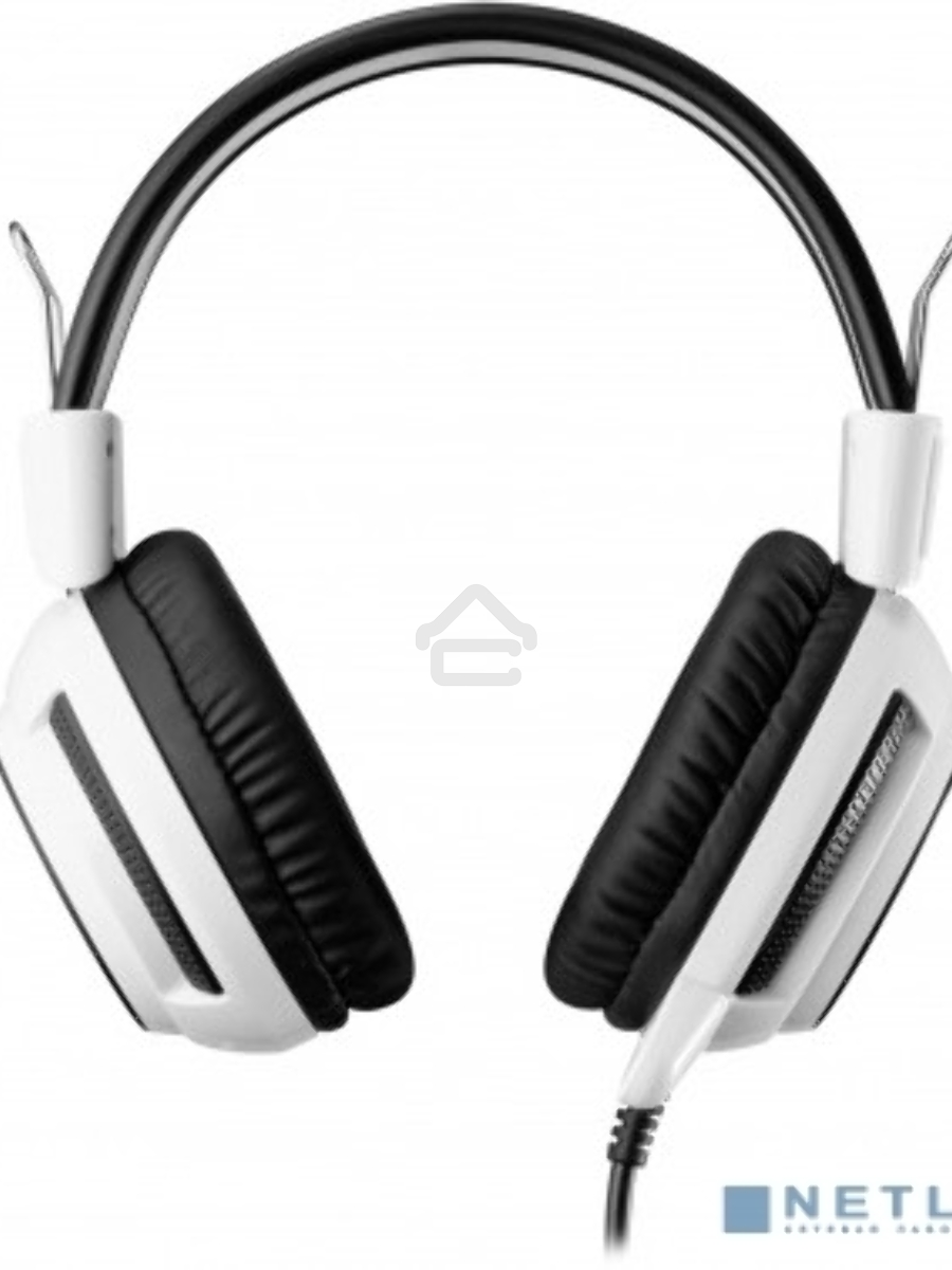 Наушники с микрофоном Oklick HS-G300 белый/черный 2.5м мониторы