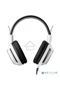 Наушники с микрофоном Oklick HS-G300 белый/черный 2.5м мониторы