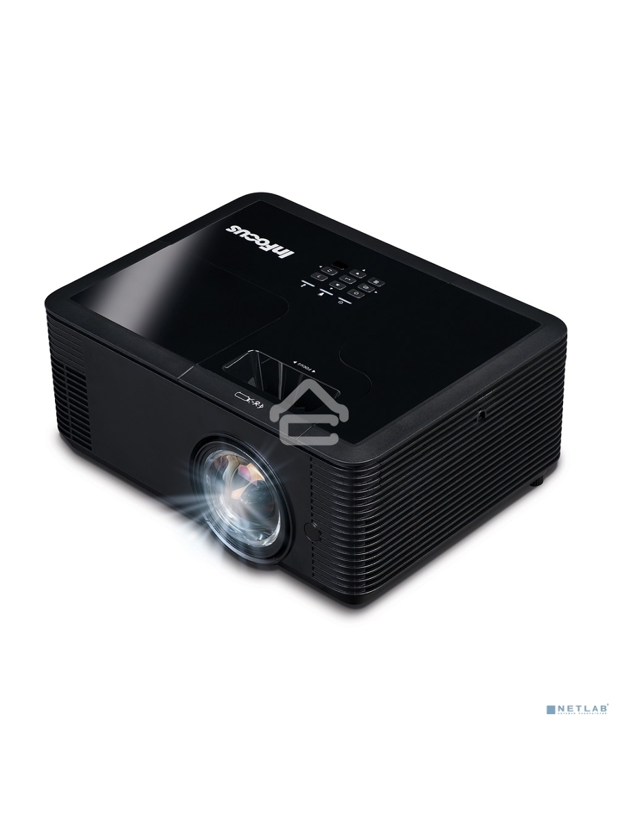 Проектор INFOCUS IN134ST DLP, 4000 ANSI Lm, XGA (1024x768), 28500:1, 0.626:1, 3.5mm in, Composite video, VGA, HDMI 1.4a x3 (поддержка 3D), USB-A (для SimpleShare и др.), лампа 15000ч.(ECO mode), 3.5mm out, Monitor out (VGA), RS232, RJ45, 21дБ, 3,2 кг