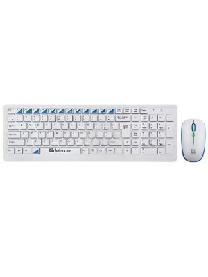 Клавиатура + мышь Defender  Skyline 895 Nano W (Белый) Кл:104, 1000/1500/2000dpi