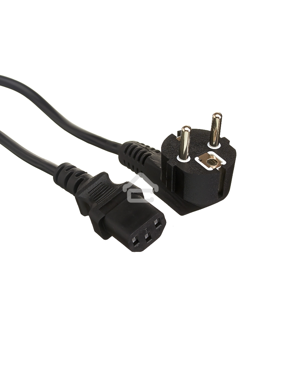 Кабель питания ExeGate Power PC-10P (Евровилка угловая Schuko->С13) VDE-250V-3*0.75-CU, 10A, 10м