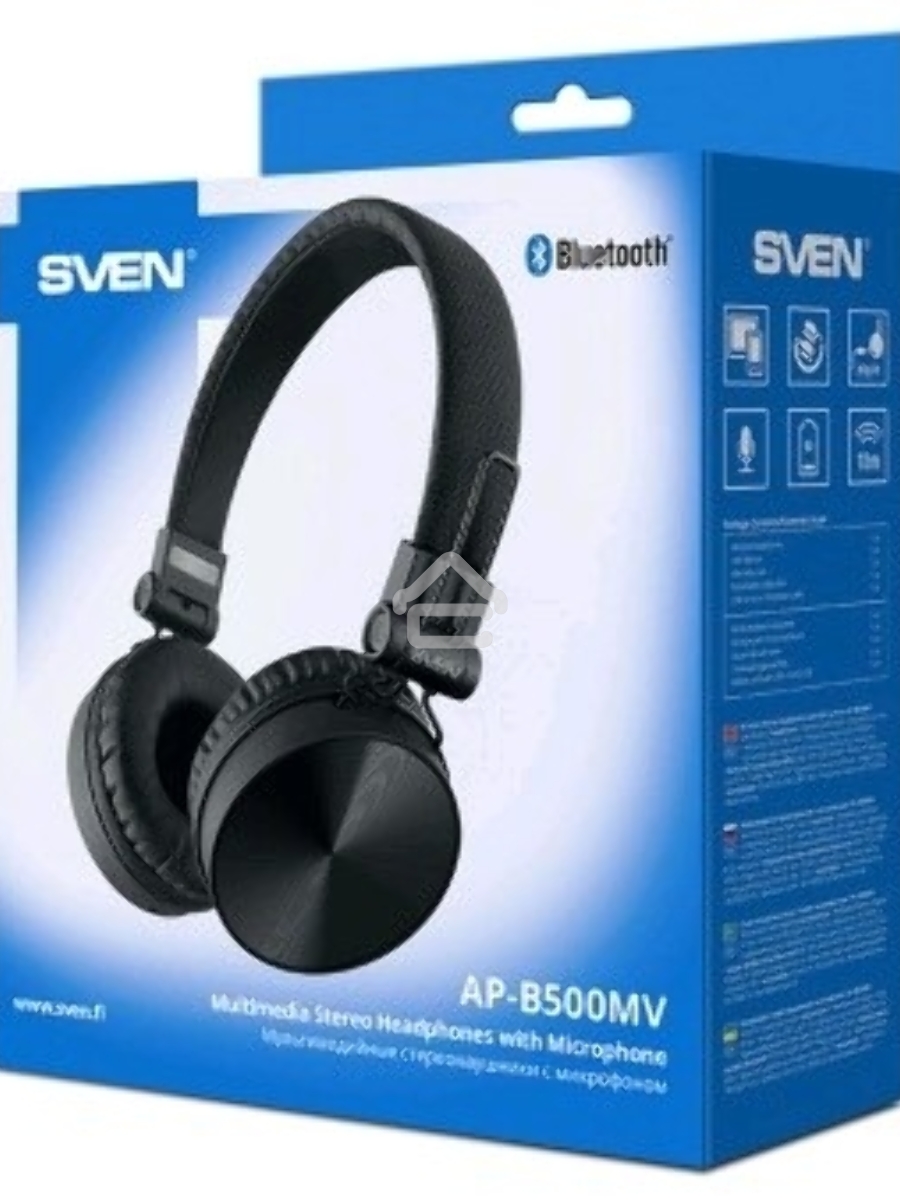 Наушники с микрофоном SVEN AP-B500MV черный Bluetooth