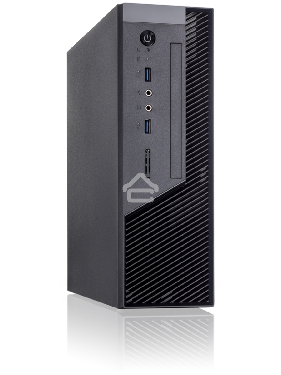 Компьютерный корпус с блоком питания 250Вт. Сase Foxline mITX 250W TFX, 2xUSB3.0, Black/Black Trim, powercord