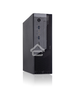 Компьютерный корпус с блоком питания 250Вт. Сase Foxline mITX 250W TFX, 2xUSB3.0, Black/Black Trim, powercord