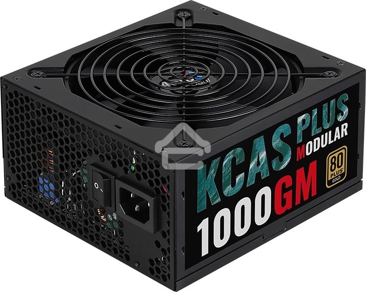 Блок питания Aerocool/Formula KCAS PLUS 1000GM V2 RTL (ACPG-KPK0FEC.12), 1000Вт, 80 PLUS Gold, 140мм, модульный, черный