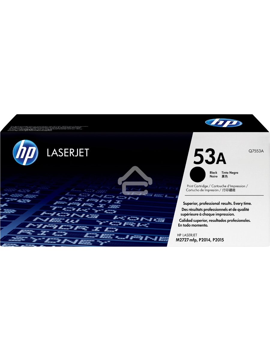 Картридж лазерный HP Q7553A черный для LaserJet P2015 3000 стр.
