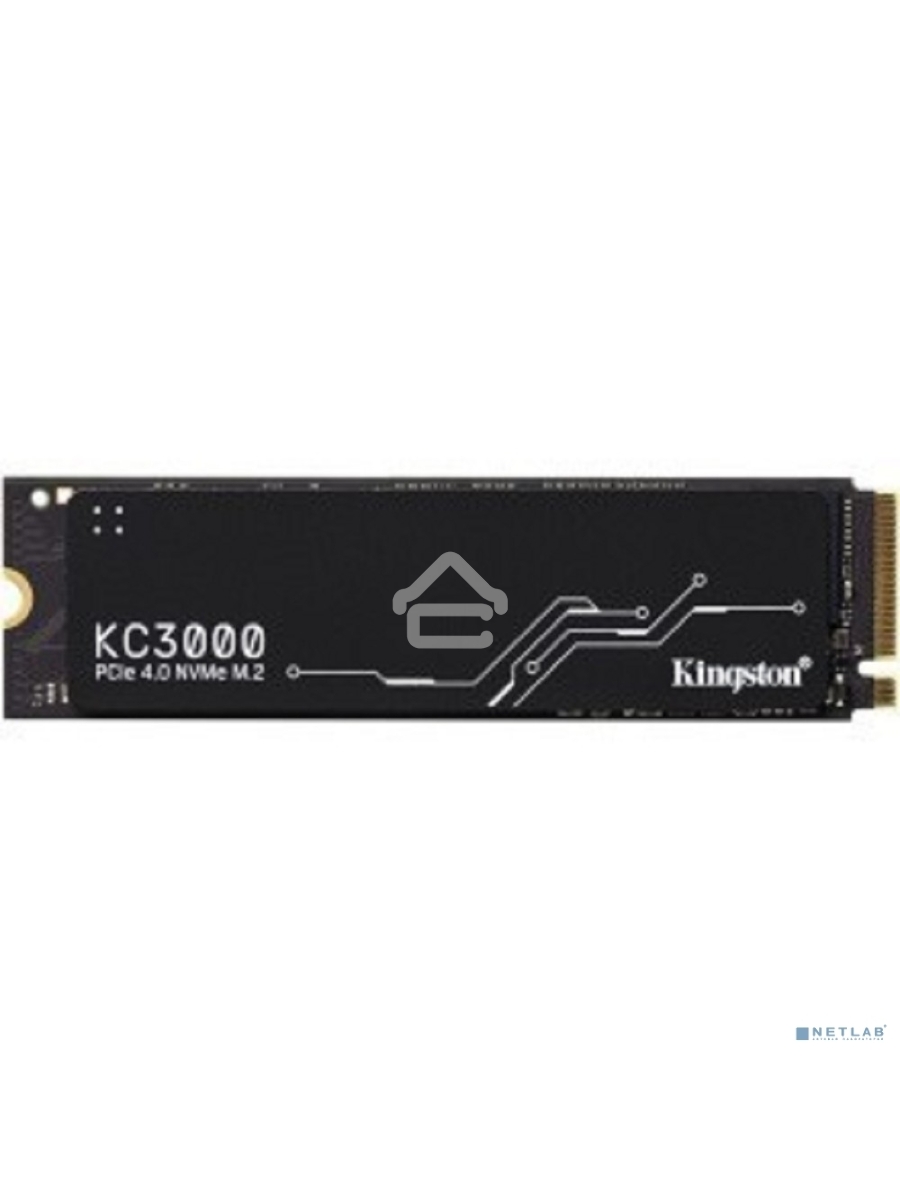 Накопитель SSD Kingston 512Gb M.2 KC3000 <SKC3000S/512G> (PCI-E 4.0 x4, up to 7000/3900Mbs, 3D TLC, NVMe, 400TBW, Phison E18, 22х80mm, LP heatsink)
