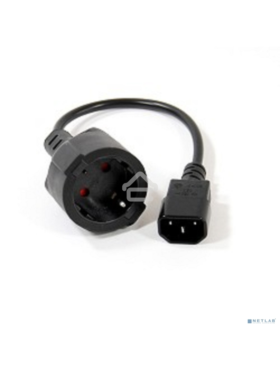 Кабель-переходник UPS->розетка VCOM (IE-320 C14 to Socket Type-F) 3Gx0,75mm VDE <CE002>