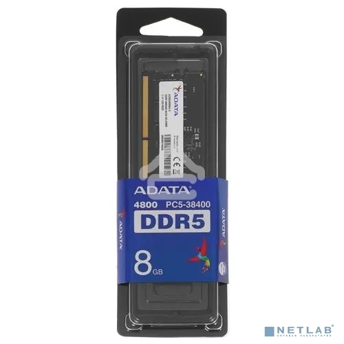 Оперативная память ADATA, DDR5, 8GB (1x8GB), 4800MHz, CL40, SO-DIMM