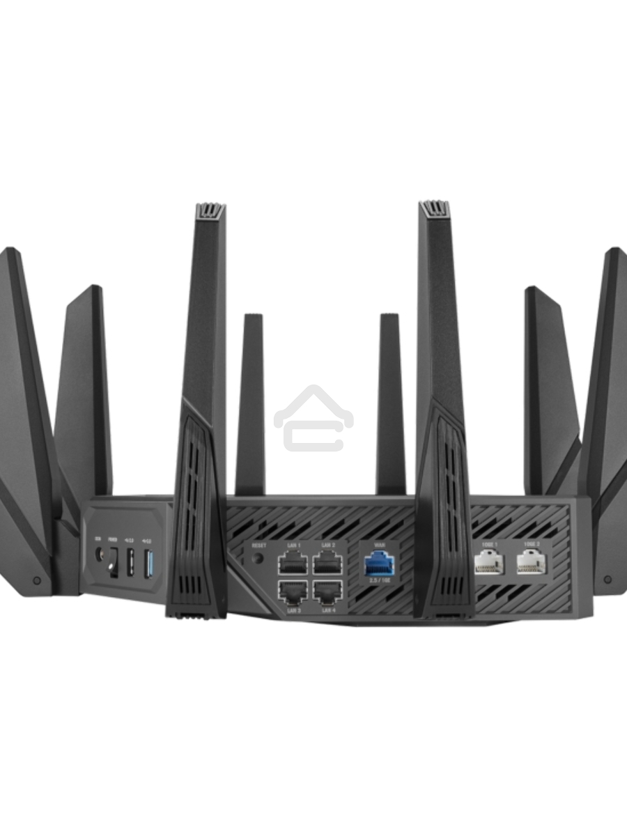 Роутер ASUS ROG GT-AXE16000 802.11 a/b/g/n/ac/ax до 1148 + 4804Мбит/c, 2,4 + 5 гГц, 8 антенн, USB, GBT LAN ; 90IG06W0-MU2A10