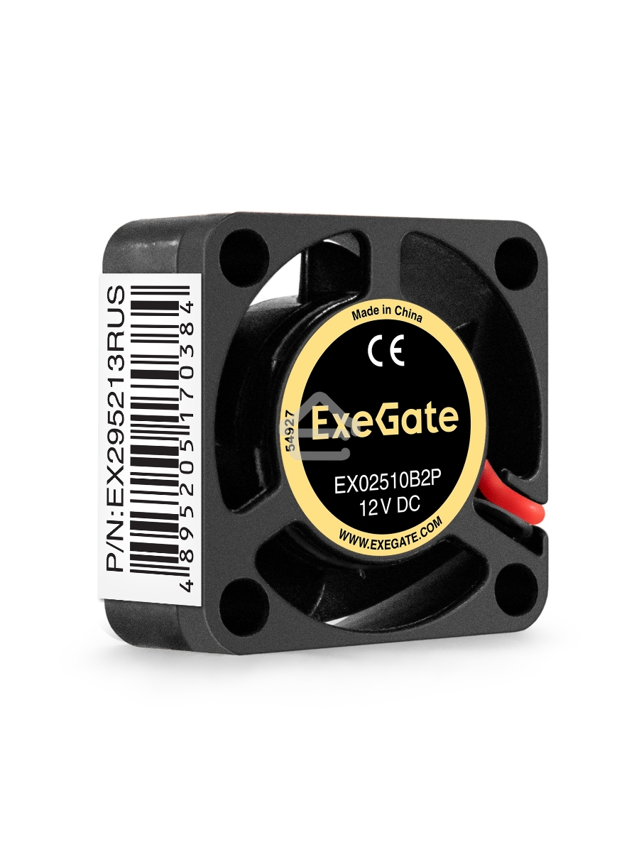 Вентилятор для корпуса ExeGate EX02510B2P черный, 25 мм, 10500 об/мин, 23.2 дБ, 2 pin