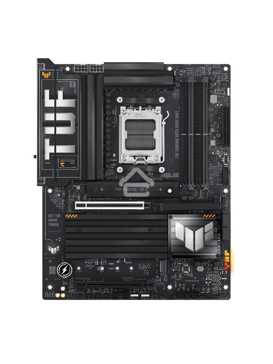 Материнская плата ASUS TUF GAMING X870-PLUS WIFI, AM5, AMD X870, 4xDDR5, 2xSATA, 4xM.2, 1xPCIe 5.0 x16, 1xPCIe 4.0 x4, 1xHDMI, 1xUSB-C 3.2 Gen 2, 1xUSB-C 3.2 Gen 2x2, 2xUSB-C 4.0, 1x 2.5Gb LAN, 1xUSB-A 2.0, 3xUSB-A 3.2 Gen 2, 4xUSB-A 3.2 Gen 1, 5x3.5 мм, 