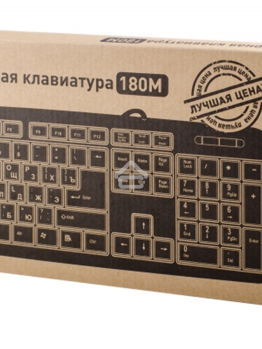 Клавиатура Oklick 180M проводная, PS/2, черный