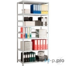 Металлические стеллажи Стеллаж MS 185/100х60/4 (Размеры внешние (ВхШхГ) 1850х1000х600 мм, 4 полки, с единой стойкой)