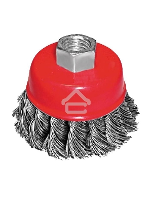 Кордщетка FIT 39466  чашка 65мм витая гайка м14