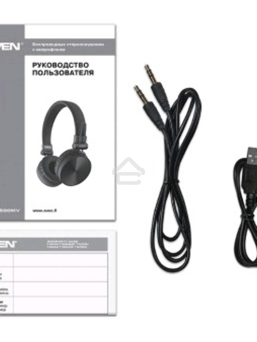 Наушники с микрофоном SVEN AP-B500MV черный Bluetooth