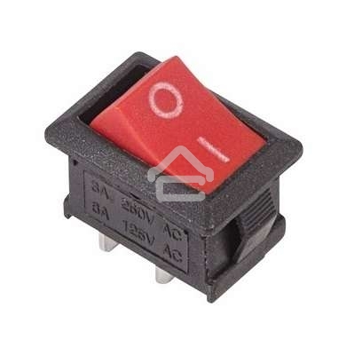 Выключатель клавишный 250V 6А (2с) ON-OFF красный Mini (RWB-201, SC-768) Rexant