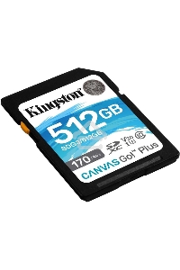 Флеш карта SD 512GB Kingston SDXC Class 10 UHS-I U3 V30 Canvas Go Plus 170MB/s