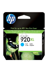 Картридж струйный HP 920XL CD972AE голубой для HP OJ 6000/6500